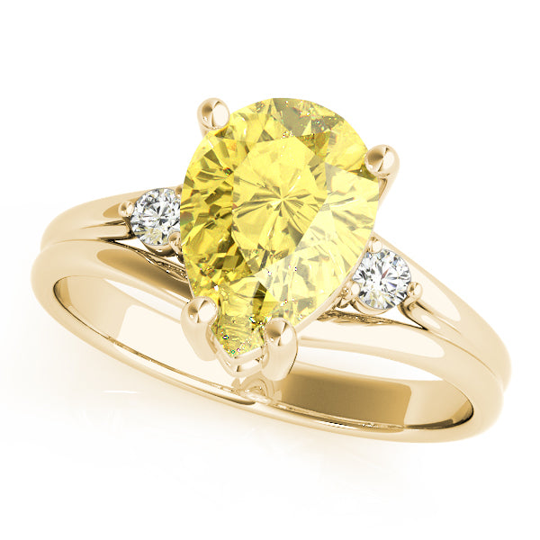 14K Yellow Gold Multi-Diamond Fashion Ring
