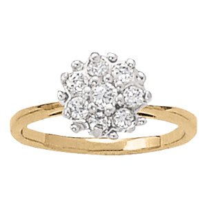 18K White Gold Multi-Diamond Fashion Ring