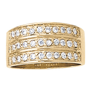 14K White Gold Multi-Diamond Fashion Ring