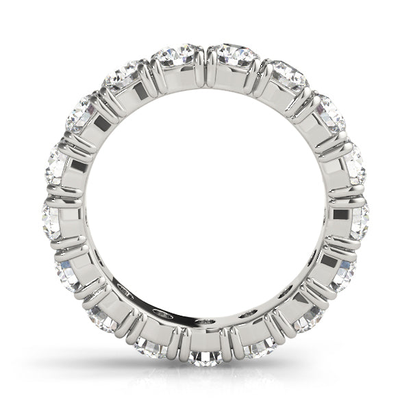 14K White Gold Round Diamond Wedding Ring