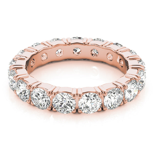 18K Rose Gold 2.4 CT Diamond Wedding Band