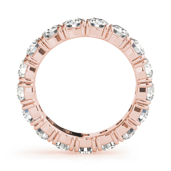 18K Rose Gold 2.4 CT Diamond Wedding Band
