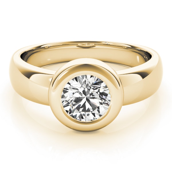 14K Yellow Gold 1 ct tw Solitaire Diamond Engagement Ring