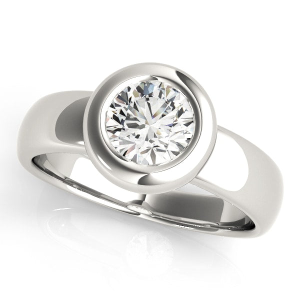 14K White Gold 1 ct tw Solitaire Diamond Engagement Ring