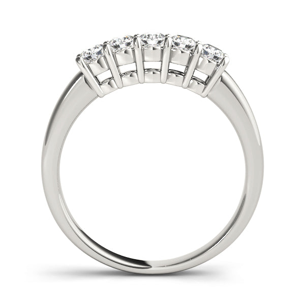 14K White Gold Diamond Wedding Ring
