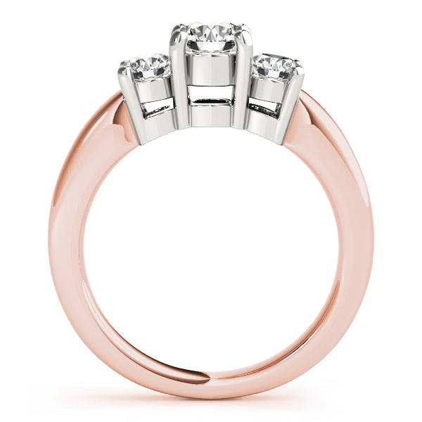 18K Rose Gold 1.5ctw Round Diamond Engagement Ring