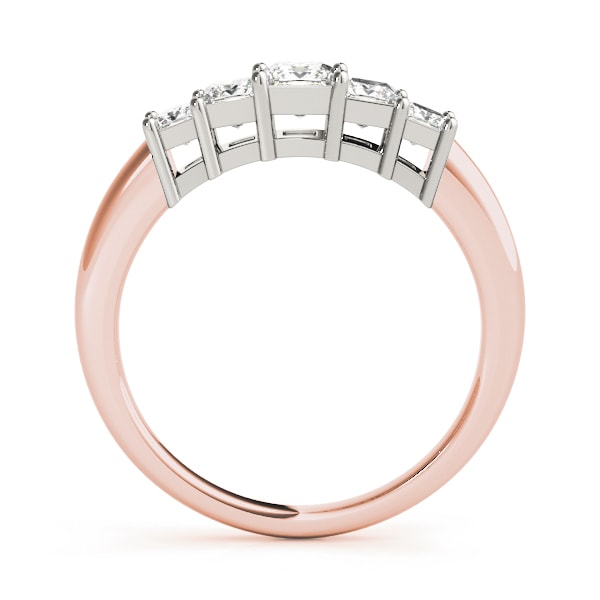 18K Rose Gold 7/8 ct tw Fancy Shape Diamond Wedding Ring
