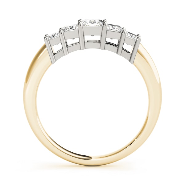 18K Yellow Gold 7/8 ct tw Fancy Shape Diamond Wedding Ring
