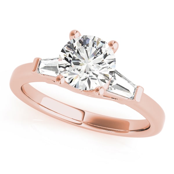 14K Rose Gold 1 1/5 ct tw Fancy Shape Diamond Engagement Ring