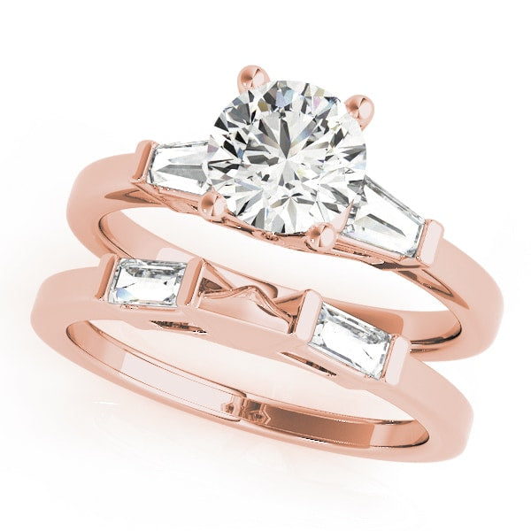 14K Rose Gold 1 1/5 ct tw Fancy Shape Diamond Engagement Ring