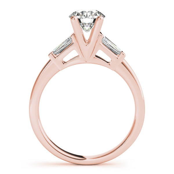 14K Rose Gold 1 CT Diamond Engagement Ring