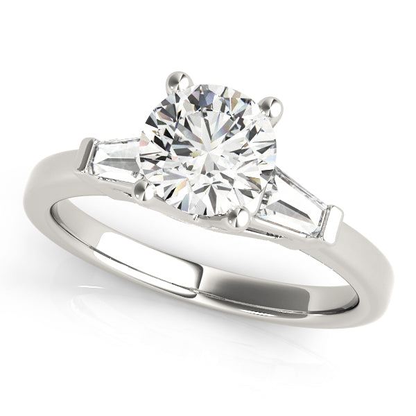 18K White Gold Diamond Engagement Ring 0.7 ctw