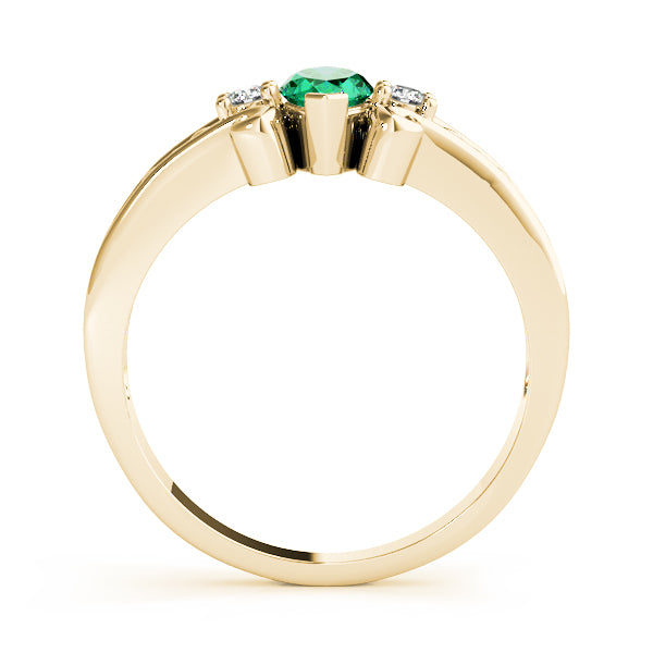 14K Yellow Gold Marquise Diamond Fashion Ring