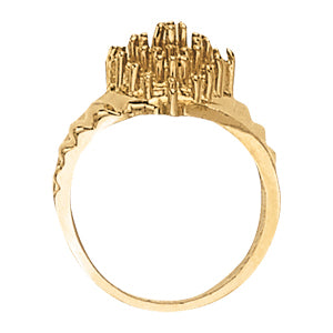 Platinum 1ctw Round Diamond Fashion Ring