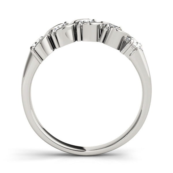 14K White Gold 1 CT Diamond Wedding Band
