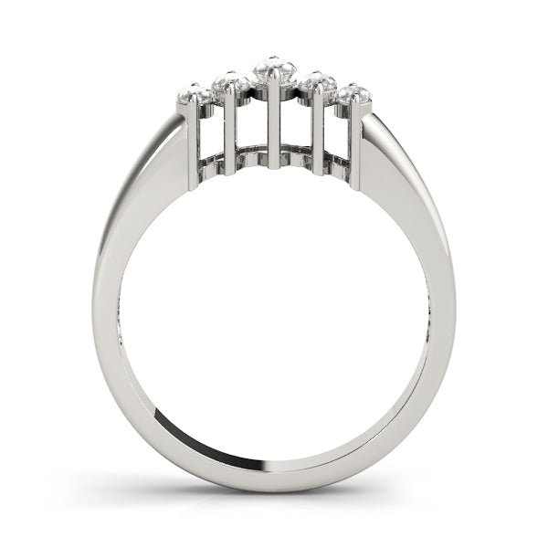 Marquise Diamond Multi-Stone Wedding Ring