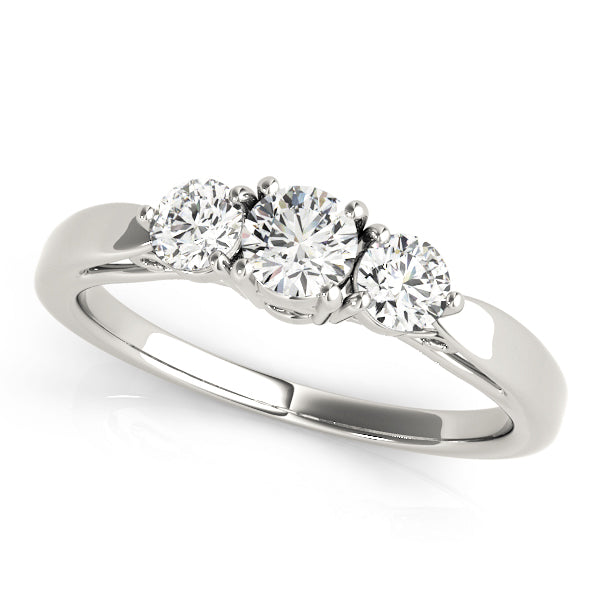 14K White Gold 1.25 ct Round Diamond Engagement Ring