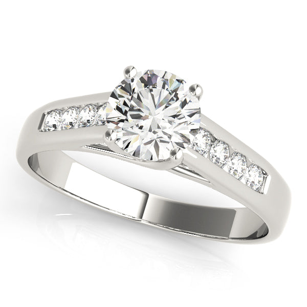 18K White Gold 1 ct Diamond Trellis Engagement Ring