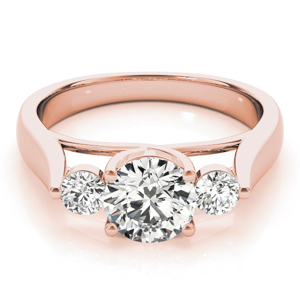 14K Rose Gold 1.25 ctw Diamond Engagement Ring