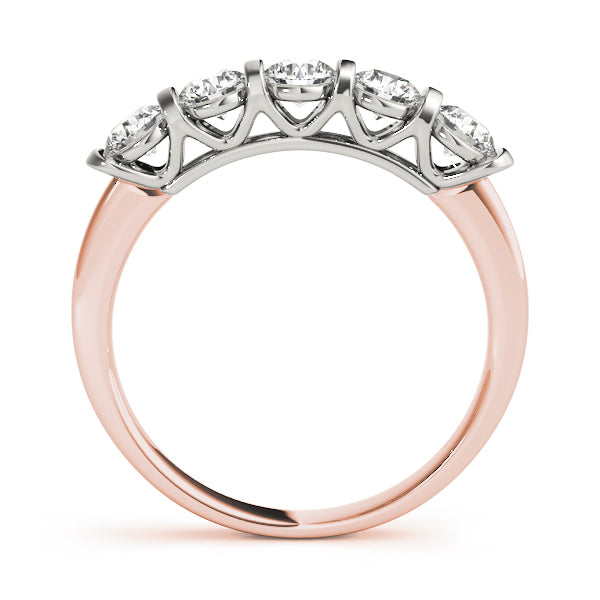 14K Rose Gold Diamond Wedding Ring