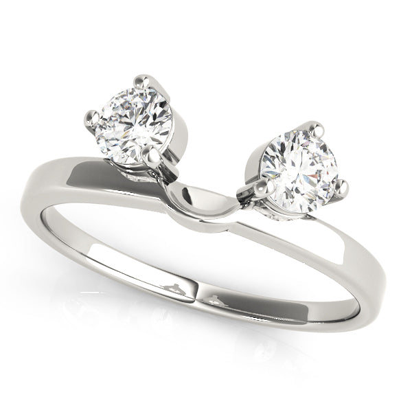 14K White Gold 1/2 ct Diamond Wedding Band