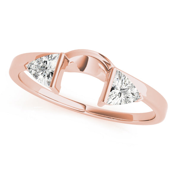 18K Rose Gold 1/10 ct tw Diamond Wedding Ring