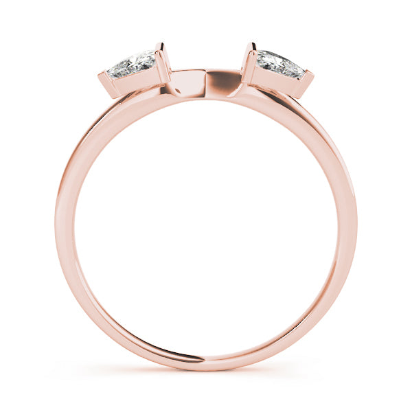 18K Rose Gold 1/10 ct tw Diamond Wedding Ring