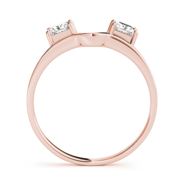 18K Rose Gold 0.87 ct Diamond Wedding Band