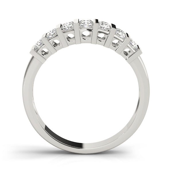 18K White Gold 1/2 ct Diamond Wedding Band