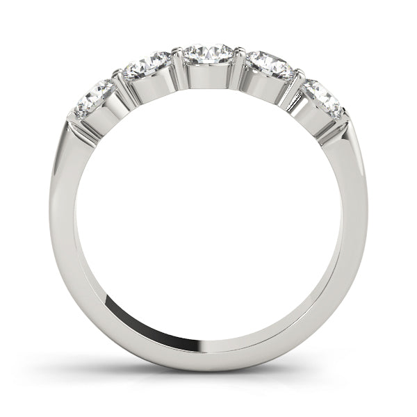 18K White Gold 1 CT Diamond Wedding Ring
