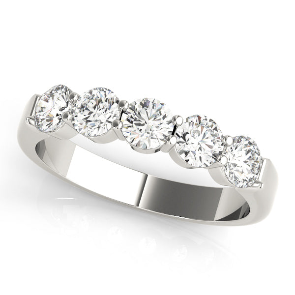 Platinum 1 CT Diamond Multi-Stone Wedding Band