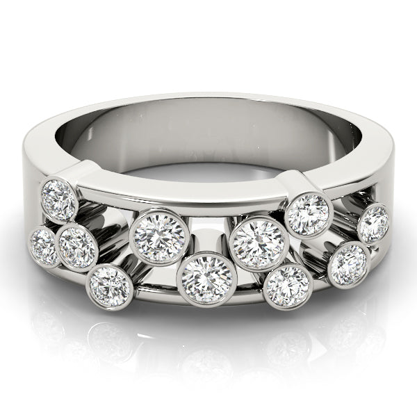 White Gold 1 CT Multi-Diamond Fashion Ring