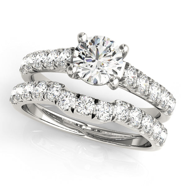 Platinum Round Diamond Engagement Ring 1 CT