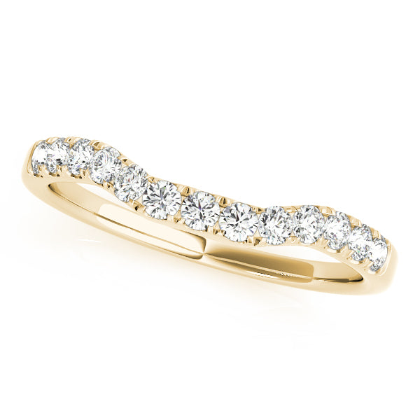 14K Yellow Gold Diamond Wedding Ring