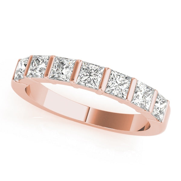 14K Rose Gold 1/3 ct tw Fancy Shape Diamond Wedding Ring