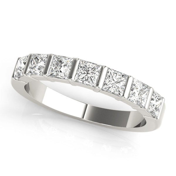 Platinum 1/3 ct tw Fancy Shape Diamond Wedding Ring