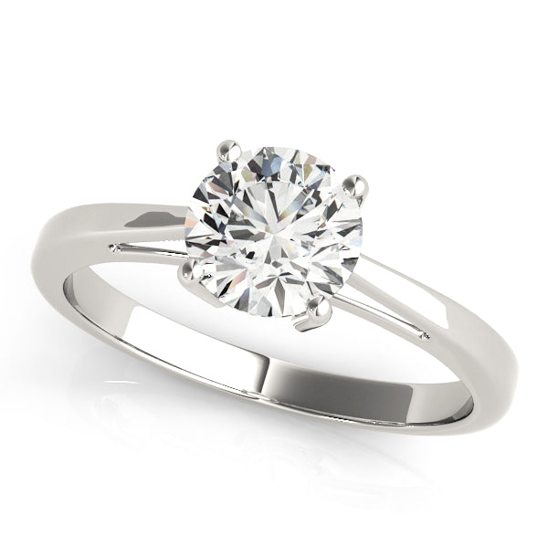 18K White Gold 1ct Diamond Solitaire Engagement Ring