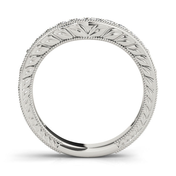 18K White Gold Multi-Diamond Wedding Ring