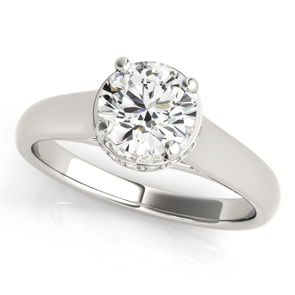 14K White Gold 1 CT Diamond Engagement Ring