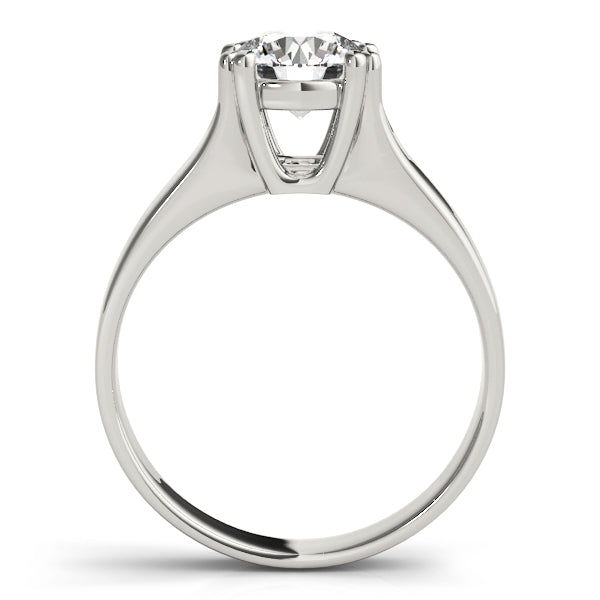 Platinum 1 CT Round Diamond Solitaire Engagement Ring