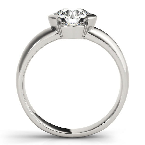 18K White Gold 1ct Diamond Solitaire Engagement Ring