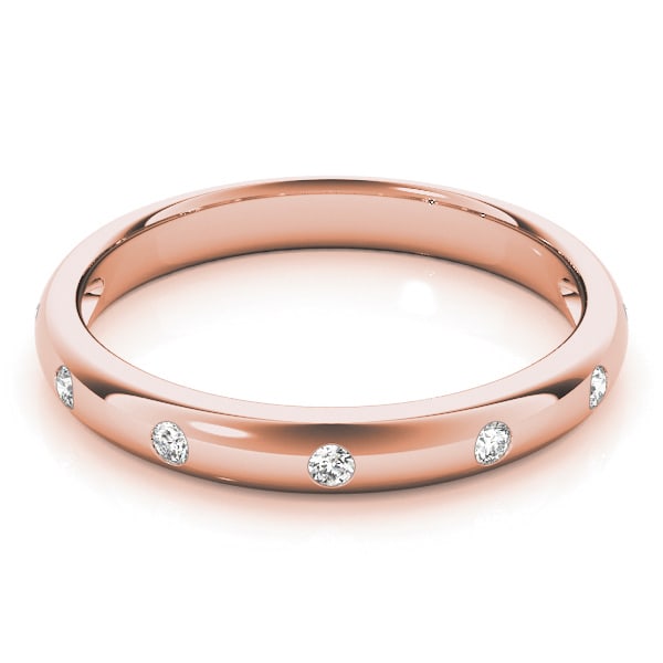 18K Rose Gold 1/10 ct tw Fashion Diamond Ring