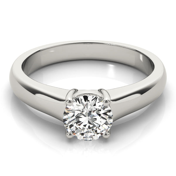 1 ct Platinum Round Diamond Engagement Ring