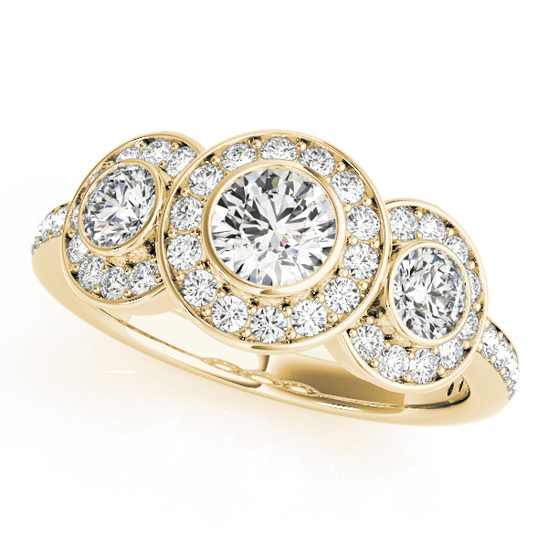 18K Yellow Gold 1.75ctw Round Diamond Engagement Ring