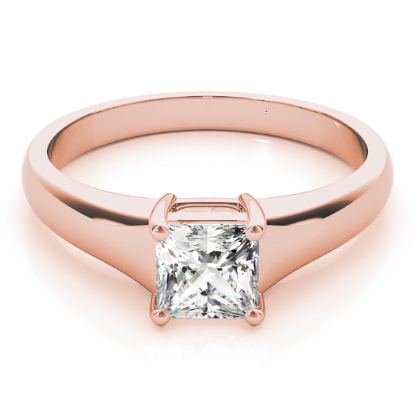 14K Rose Gold 3/4 ct tw Solitaire Diamond Engagement Ring