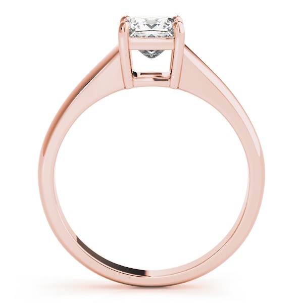 18K Rose Gold 3/4 ct tw Solitaire Diamond Engagement Ring