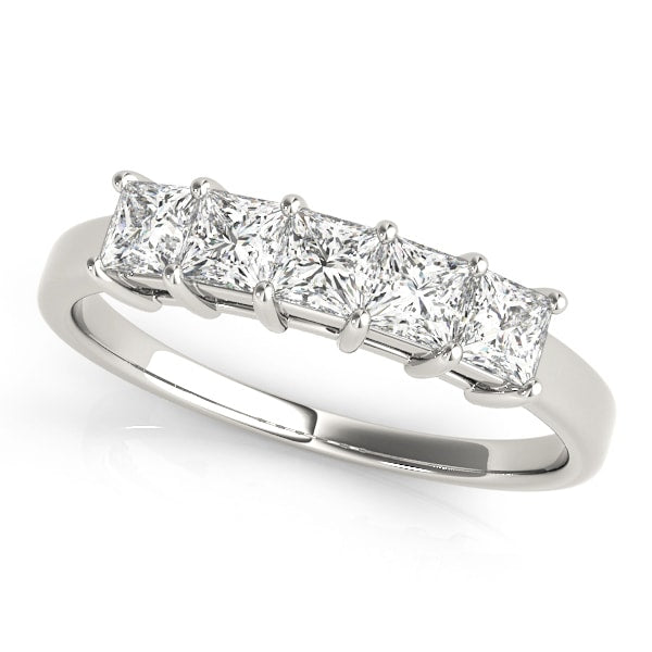 18K White Gold 1/4 ct tw Fancy Shape Diamond Wedding Ring