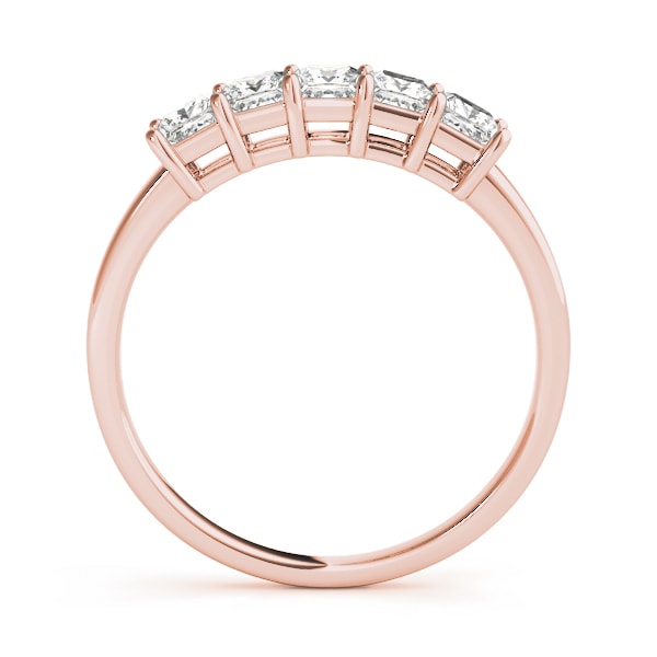 18K Rose Gold 1/4 ct tw Fancy Shape Diamond Wedding Ring