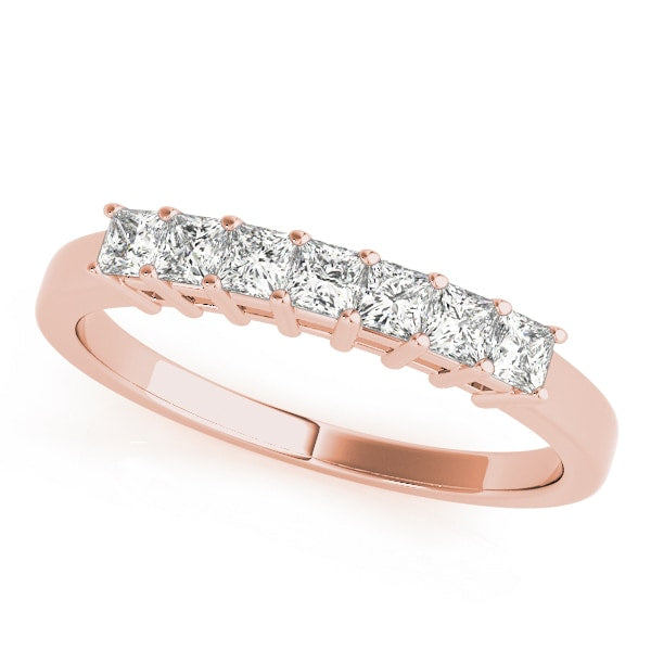 14K Rose Gold 1/5 ct tw Fancy Shape Diamond Wedding Ring