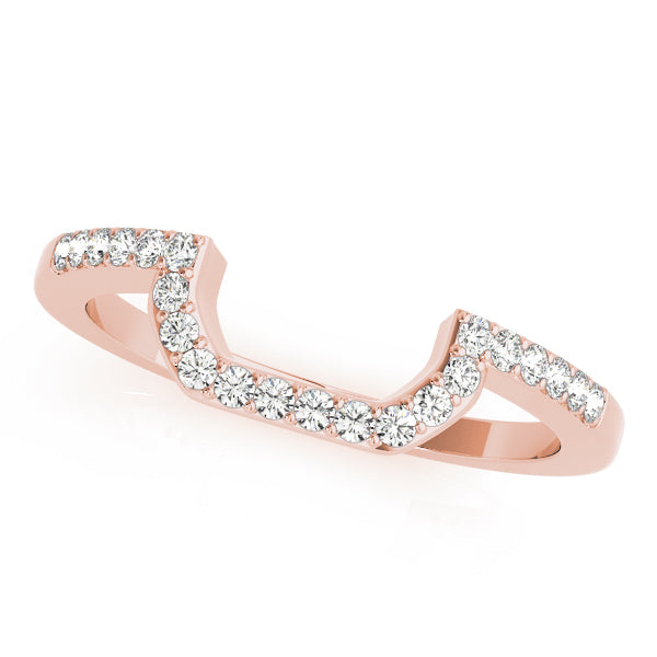 18K Rose Gold Diamond Wedding Ring